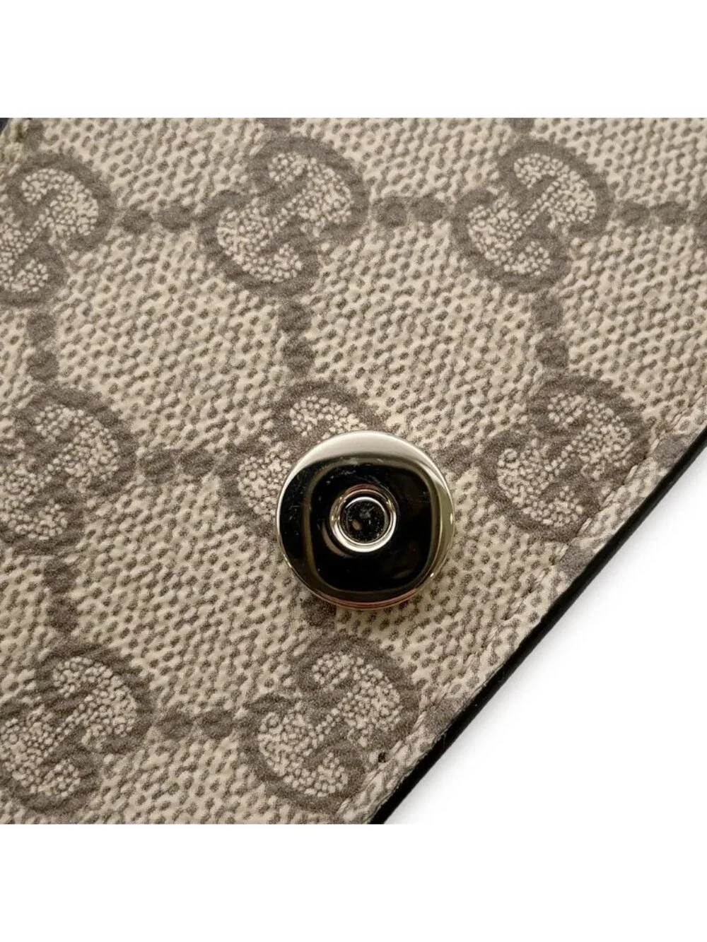 Gucci Shoulder Wallet GG Emblem Leather